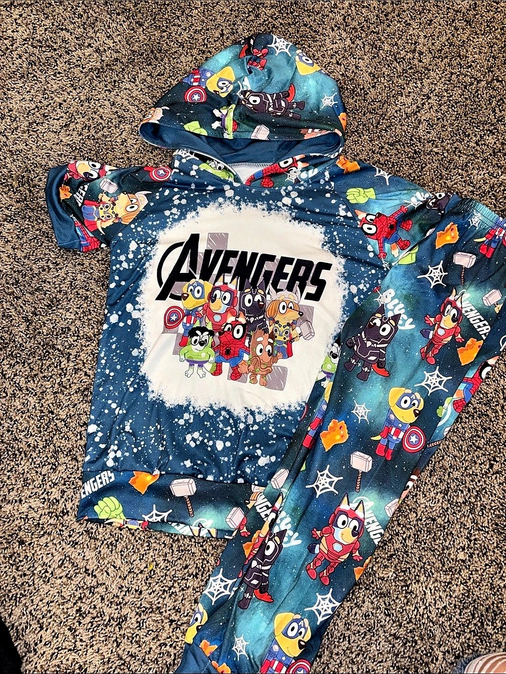 Avengers Character  Set in Blue & Red